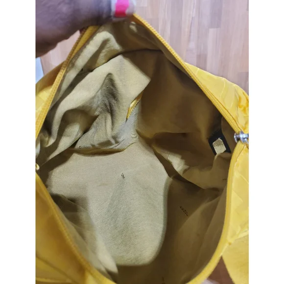 FENDI Zucca Zip Code Shoulder Yellow Bag - Picture 12 of 12